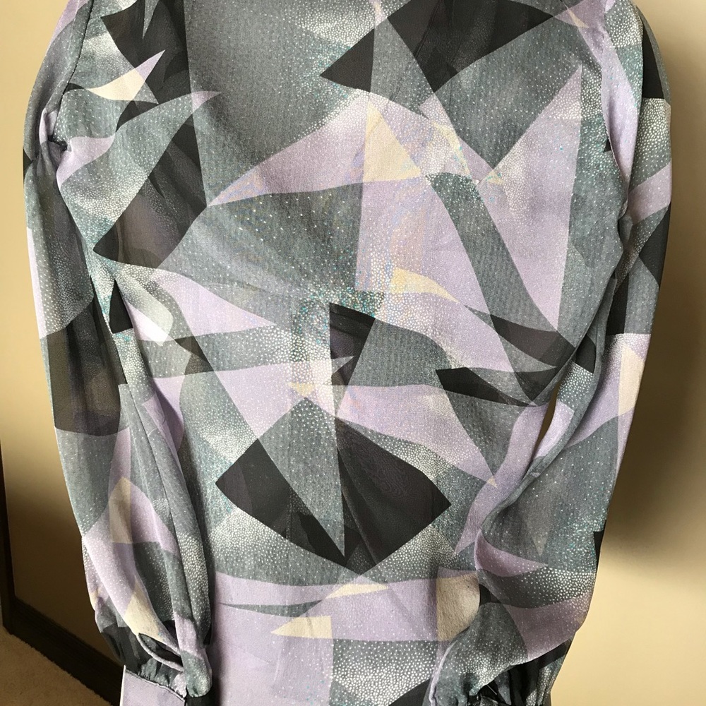 Diane Von Furstenberg Sheer Silk Blouse - Picture 3 of 5